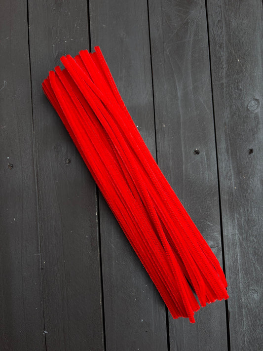 CHENILLE PIPE CLEANERS RED
