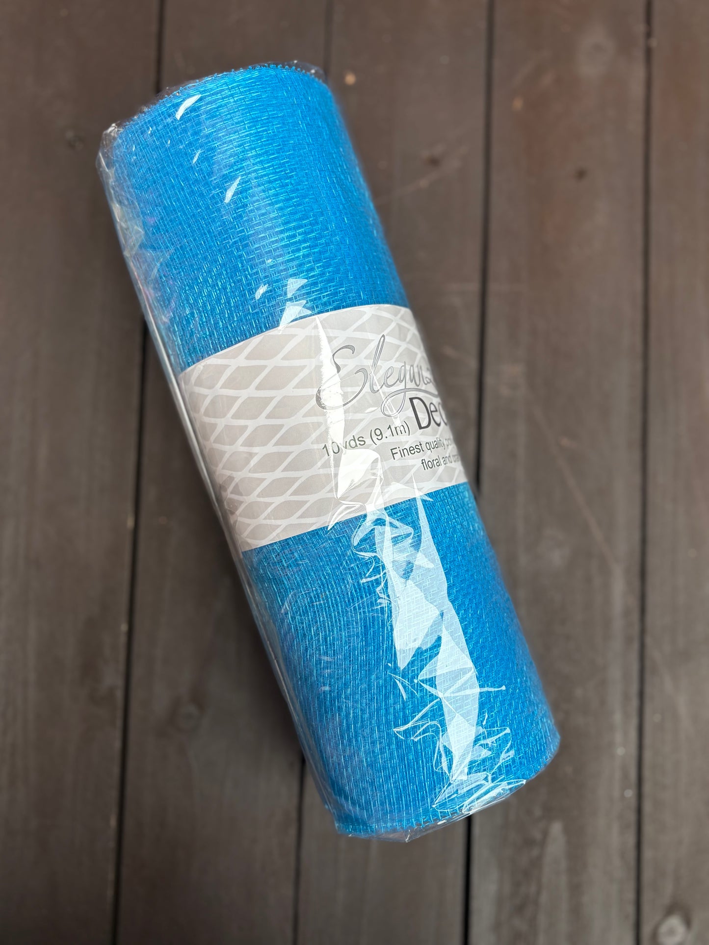 PLAIN DECOMESH TURQUOISE 25cm x 9.1m (10 yards)