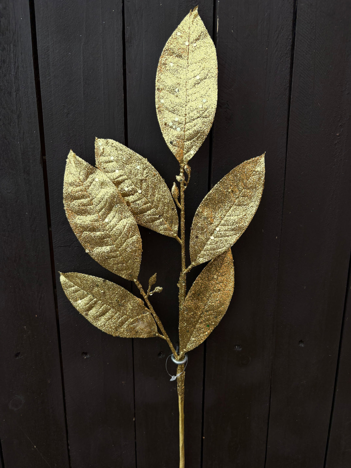 67cm MINI GLITTER LAUREL GOLD