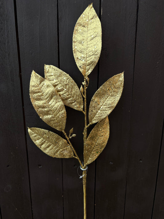 67cm MINI GLITTER LAUREL GOLD
