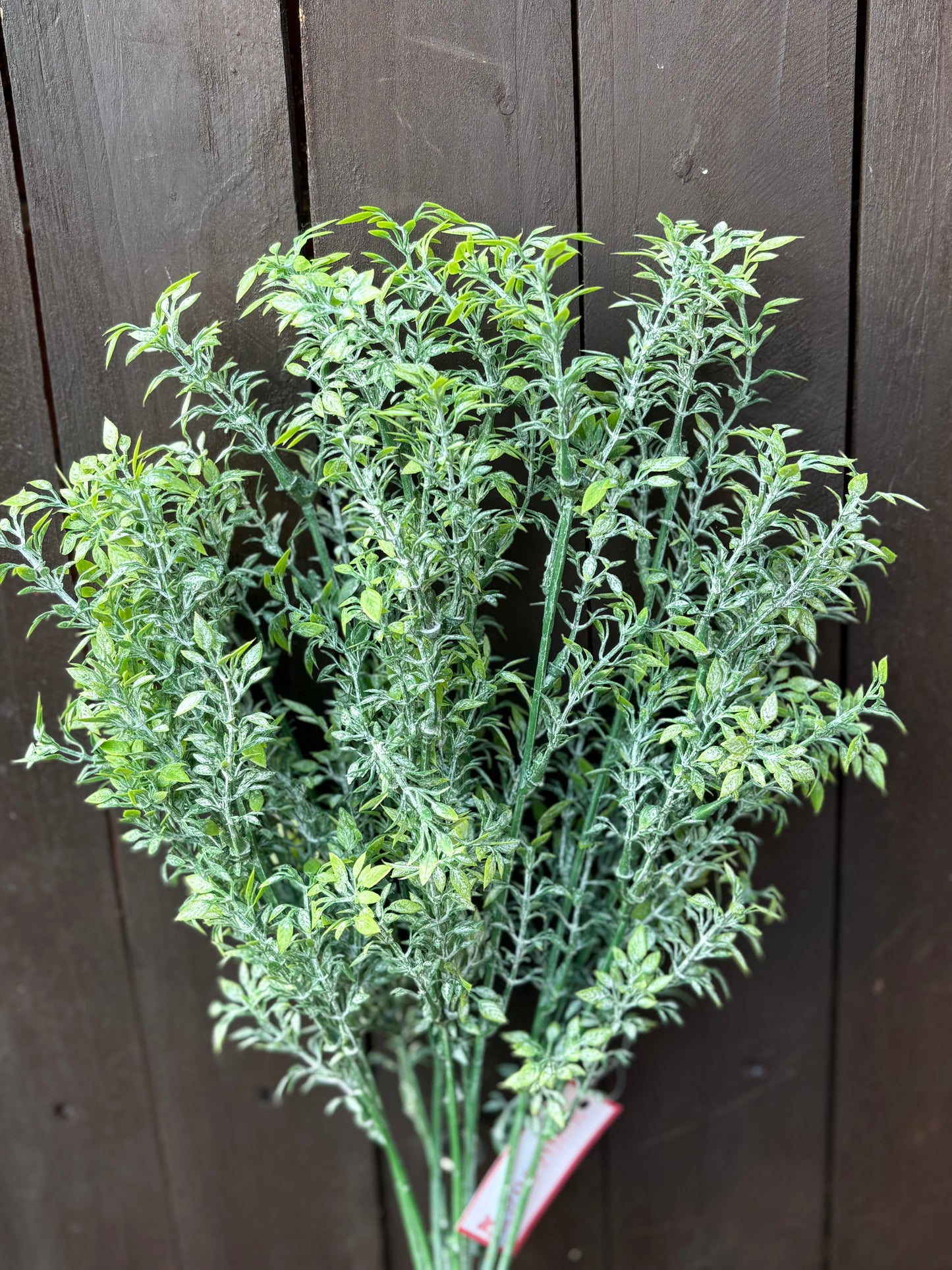 43cm PLASTIC TEA LEAF BUSH GREEN