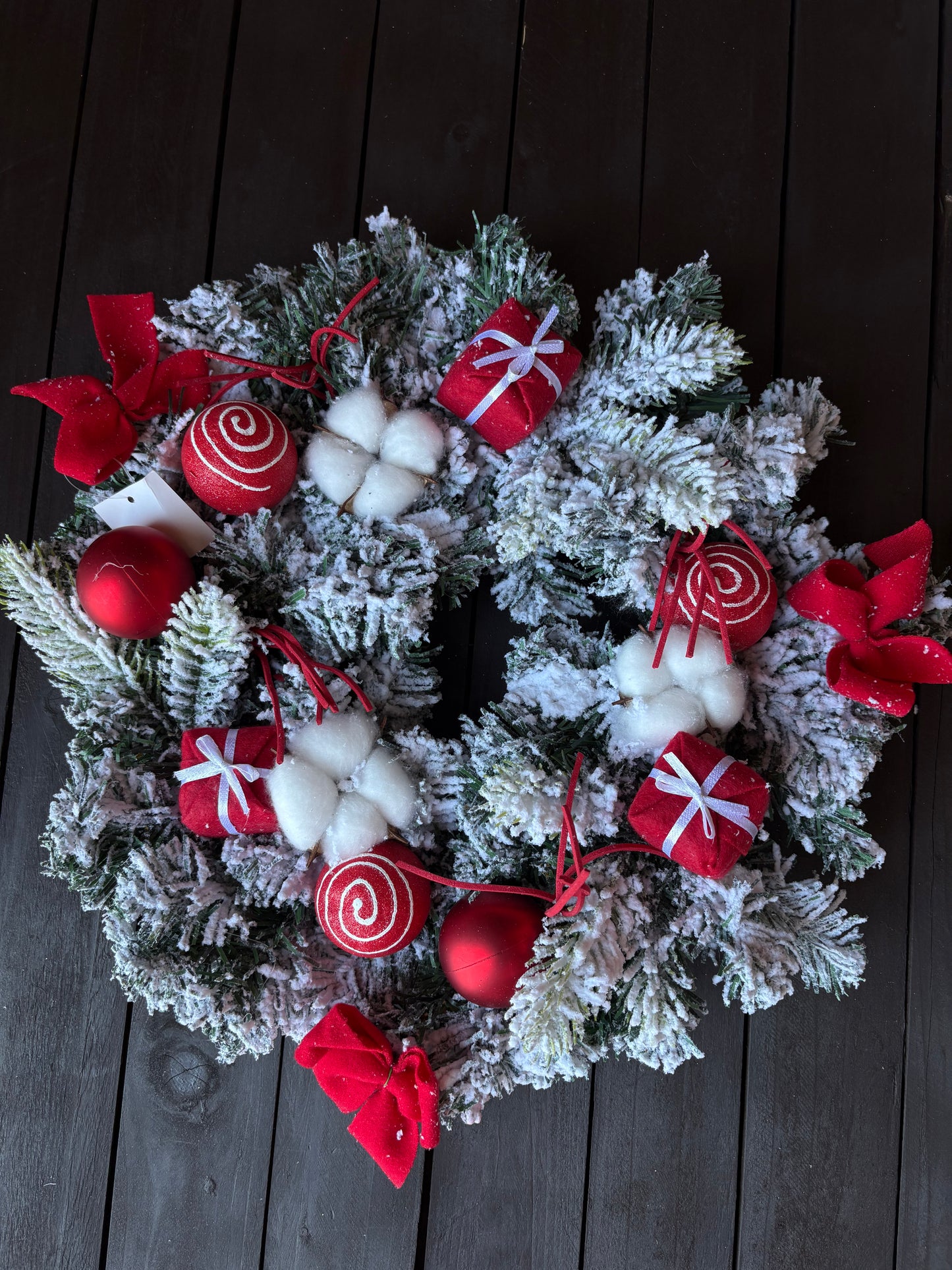 CLEARANCE FLOCKED CANDY WREATH