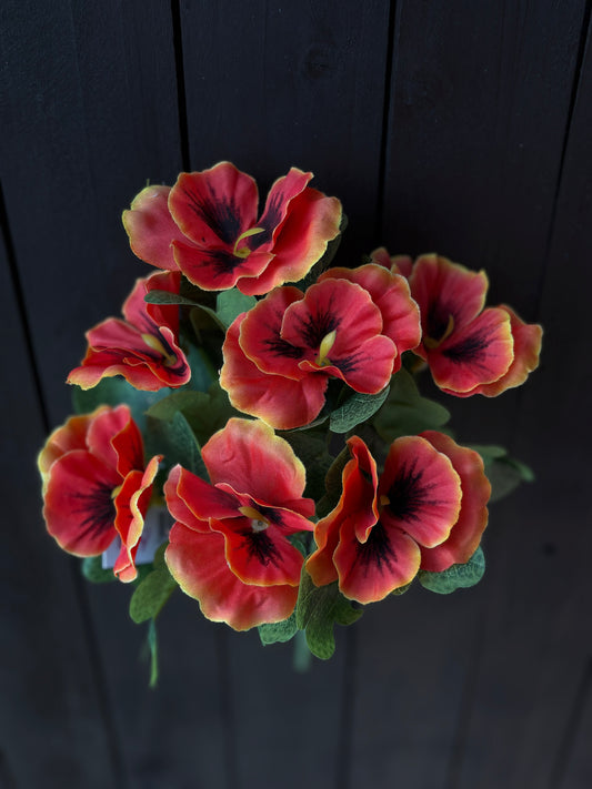 32cm PANSY BUNCH ORANGE