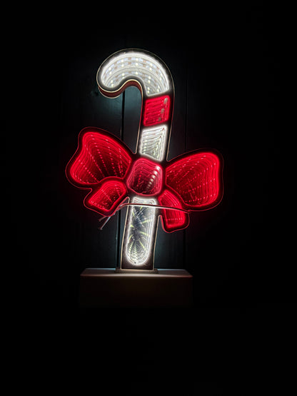 26cm LED INFINITY CANDY CANE