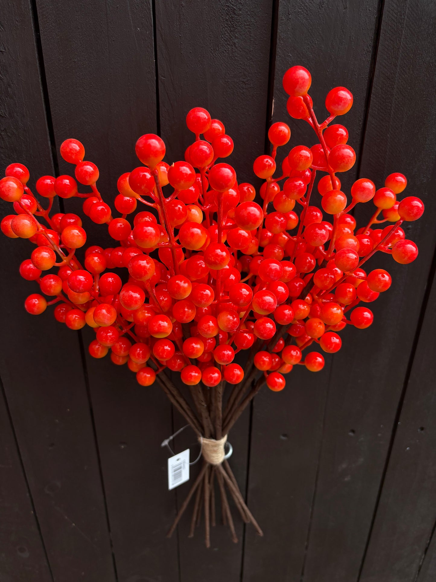 45cm SEASONAL BERRY HANDTIE ORANGE