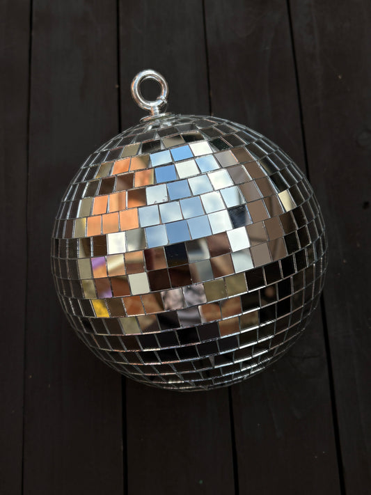 16cm HANGING DISCO BALL BAUBLE