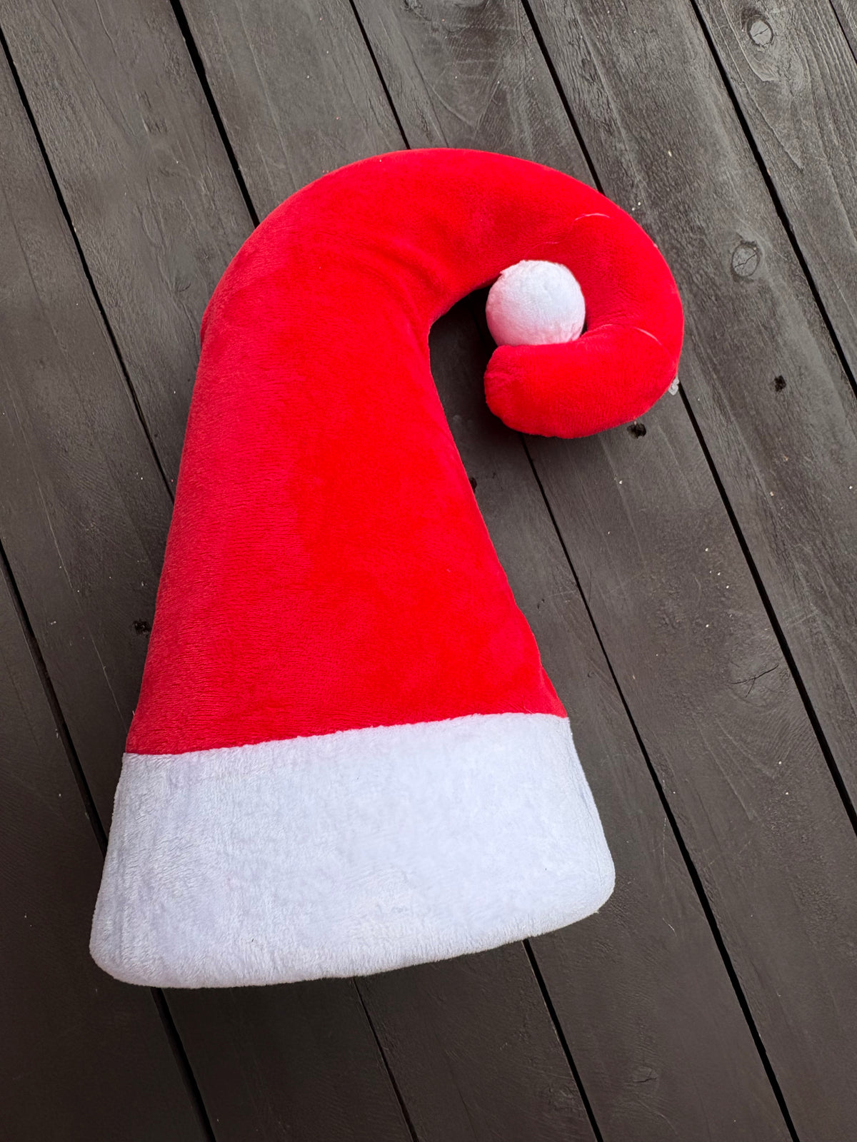 ELF HAT TREE TOPPER RED/WHITE