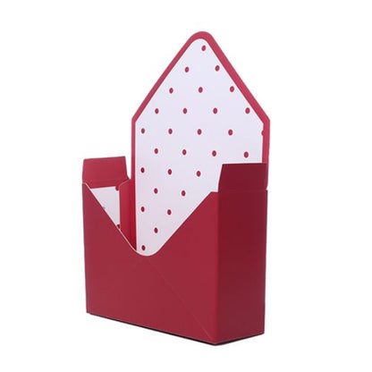 PK10 23cm CARDBOARD ENVELOPE - RED/WHITE