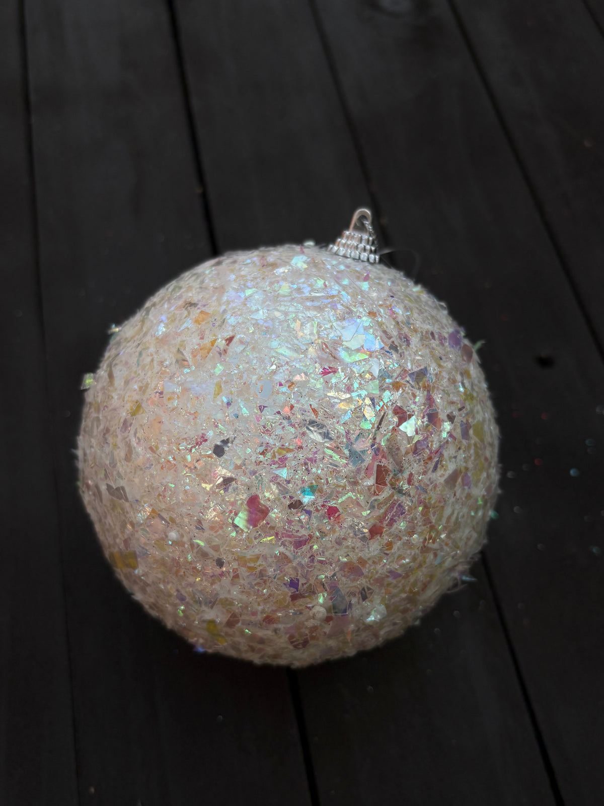 12cm UNICORN IRIDESCENT BAUBLE
