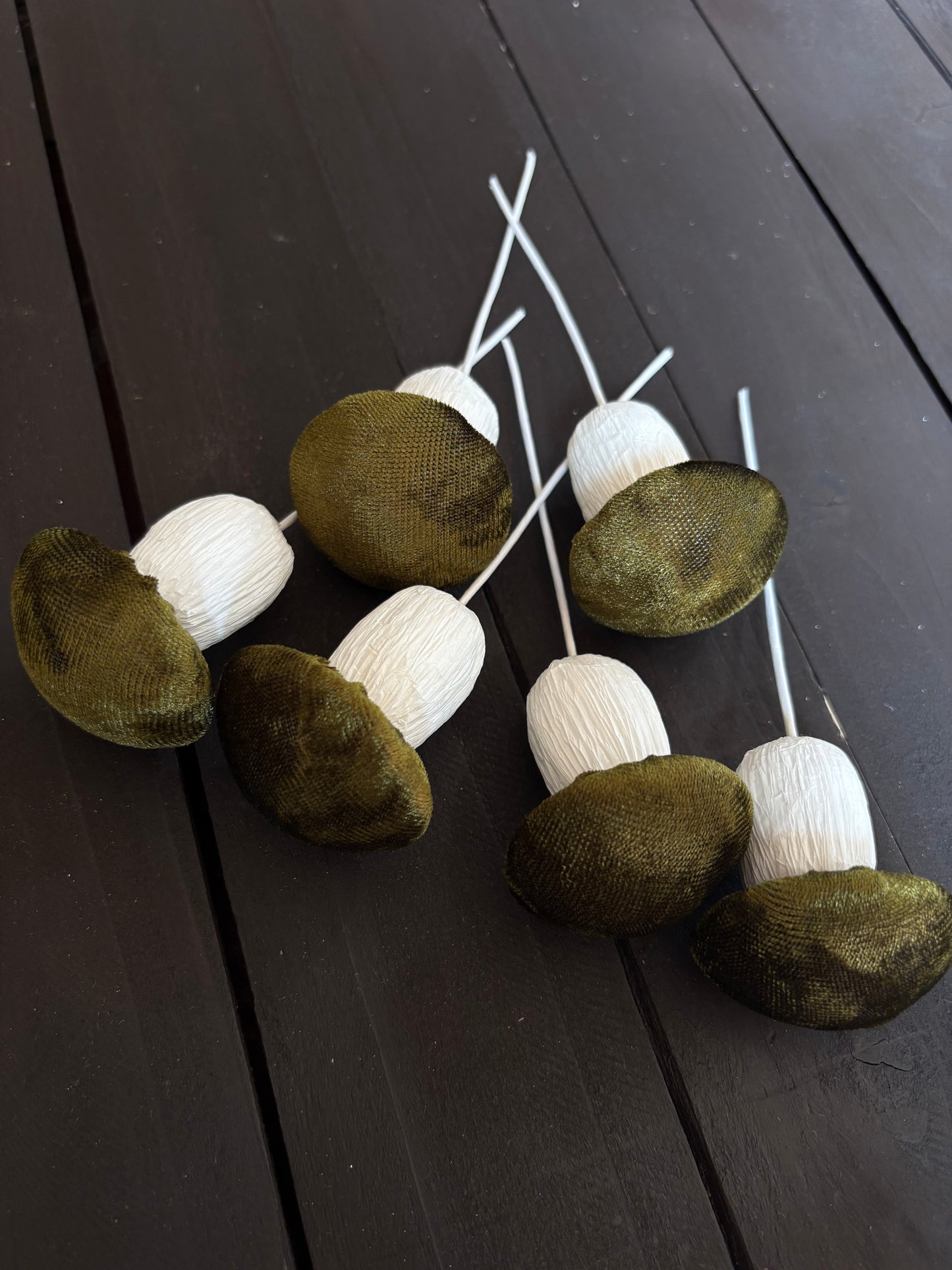 PACK 6 MUSHROOM PICK DARK GREEN