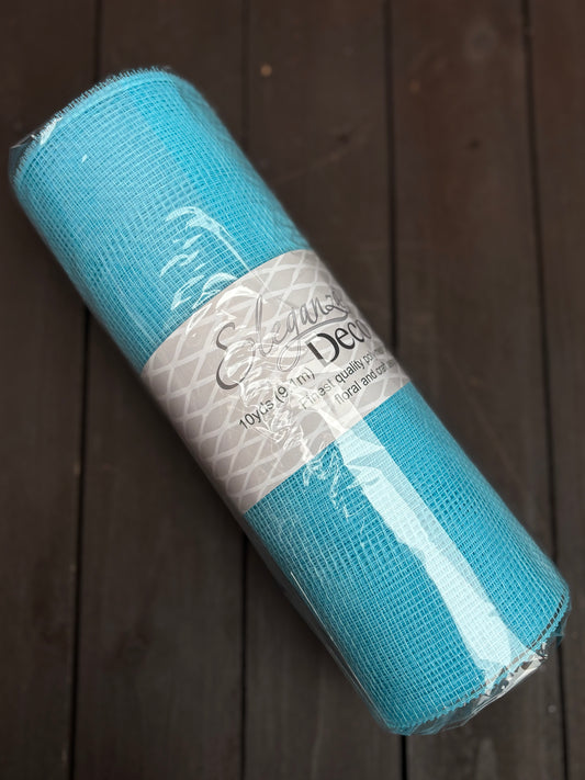 PLAIN DECOMESH LIGHT BLUE 25cm x 9.1m (10 yards)