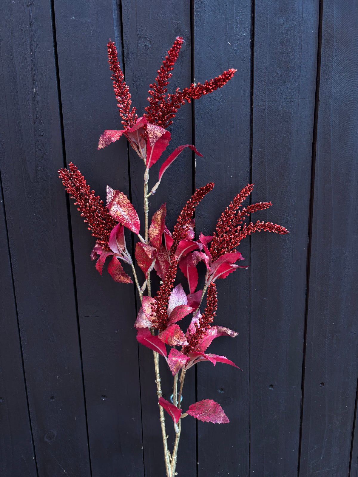 93cm SPARKLE ASTILBE FOLIAGE STEM RED
