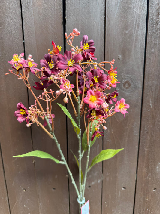 72CM DAPHNE SPRAY DRY COLOUR BURGUNDY
