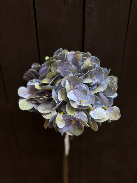 45cm REAL TOUCH HYDRANGEA BLUE