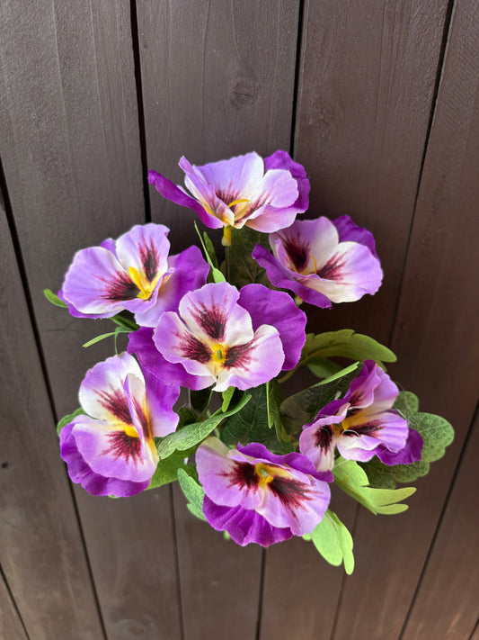 32cm PANSY BUNCH LILAC/PURPLE
