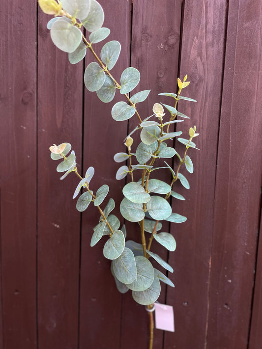 97cm PREMIUM EUCALYPTUS SPRAY GREY/GREEN