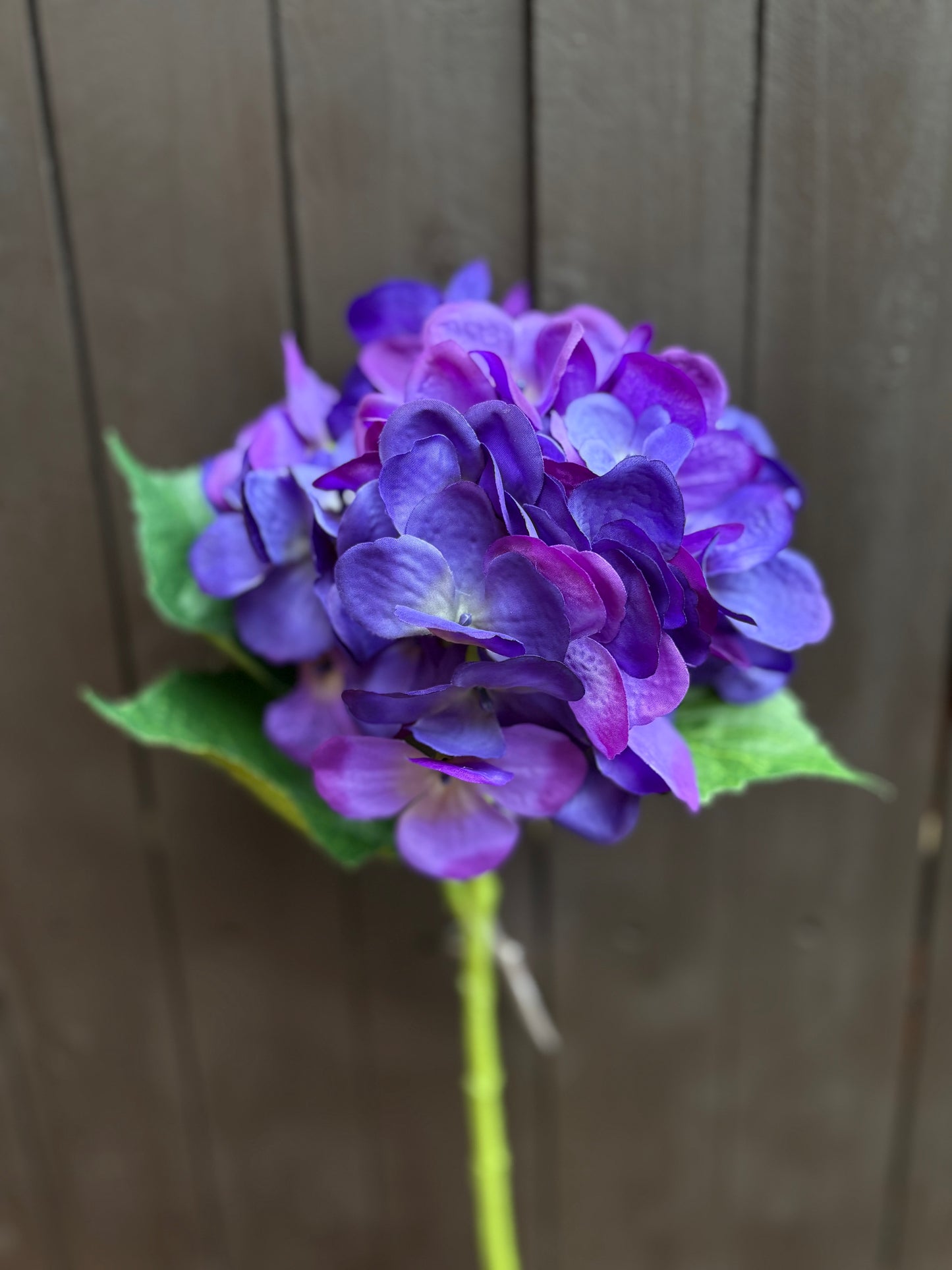 51cm CHLOE SINGLE LARGE HYDRANGEA PURPLE