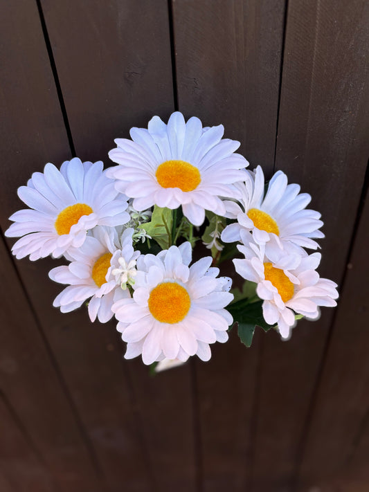 30cm DAISY BUSH WHITE