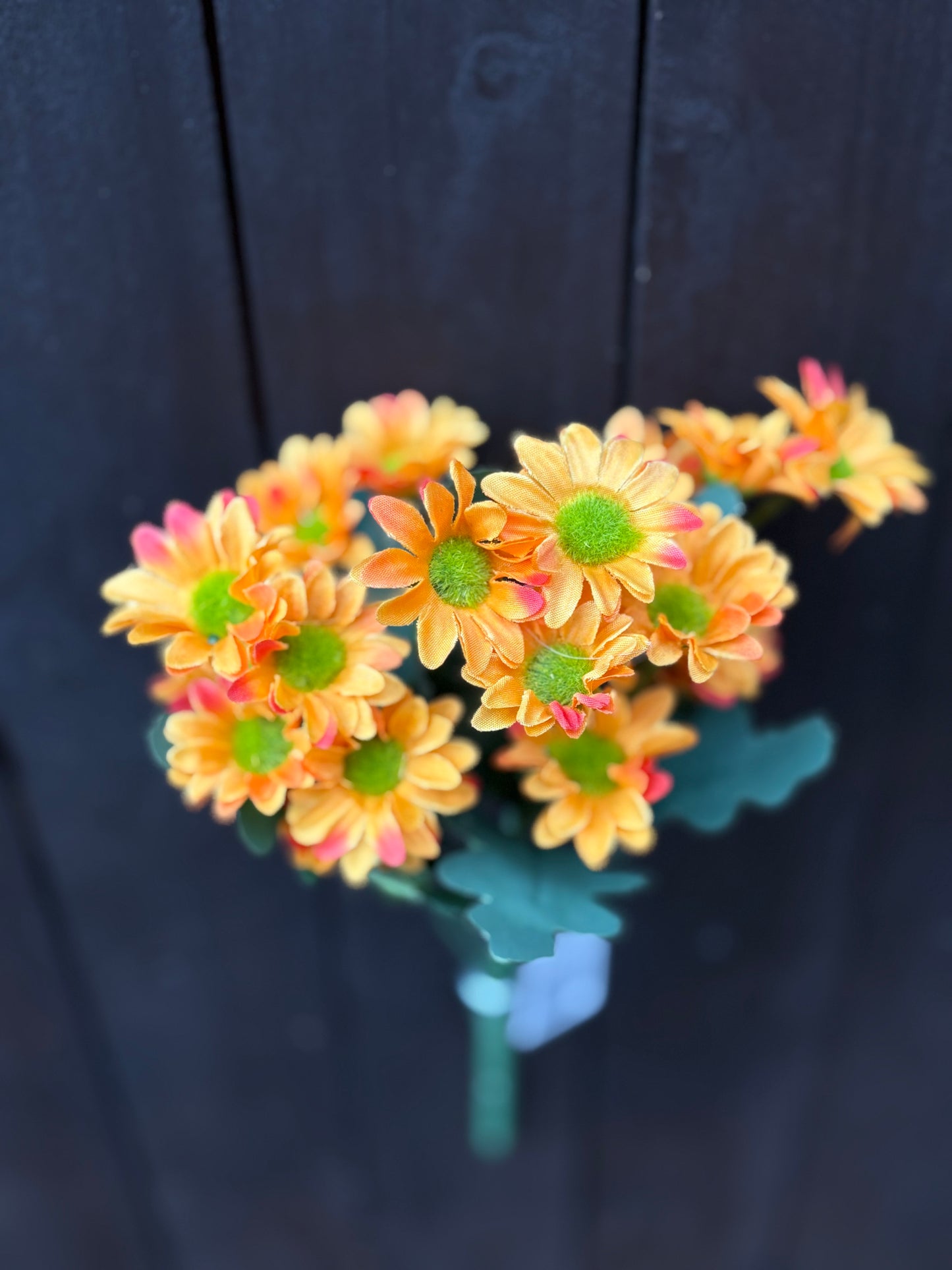 SILK MIA DAISY BUNCH ORANGE