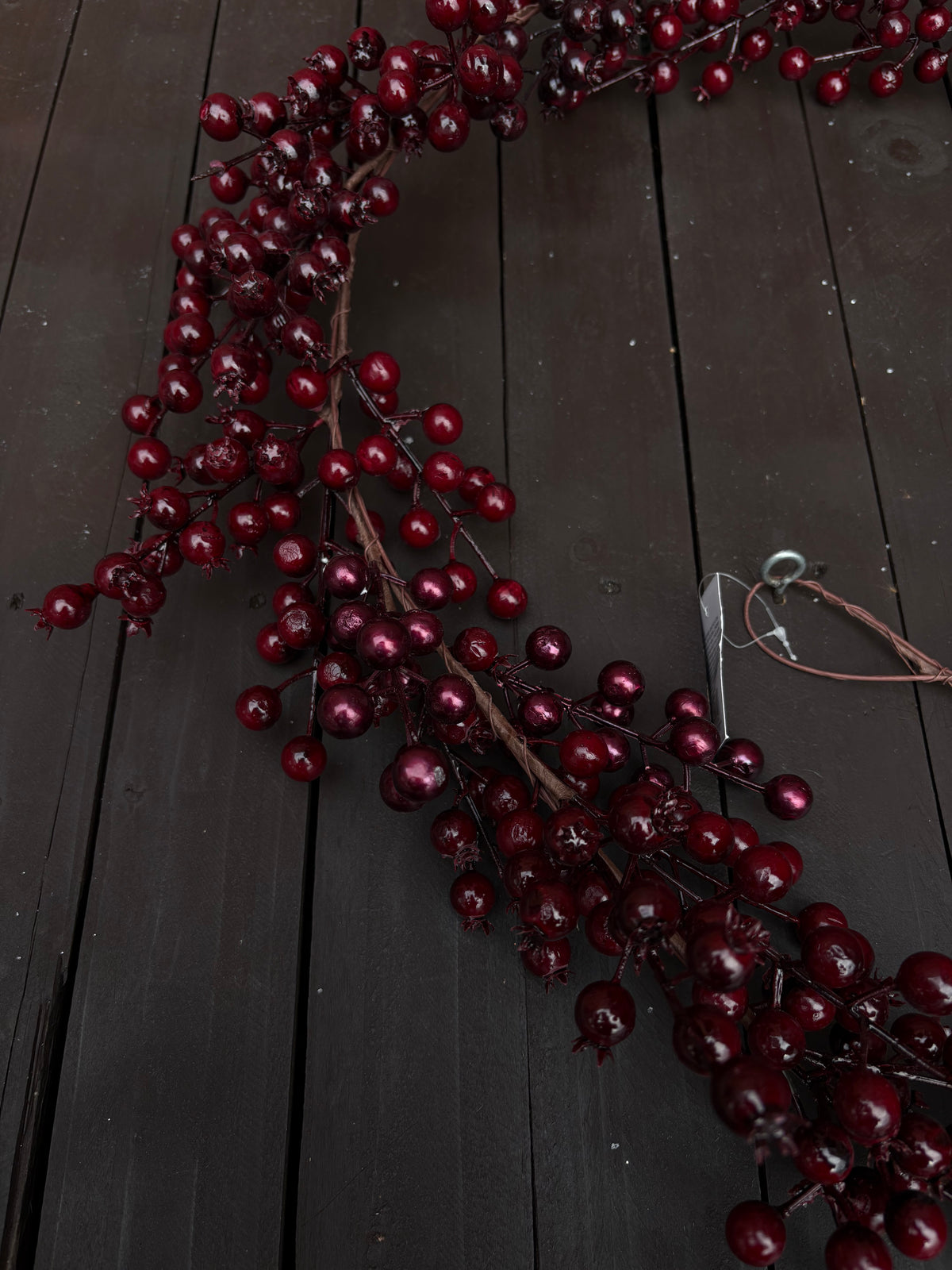 1.5m BERRY GARLAND BURGUNDY