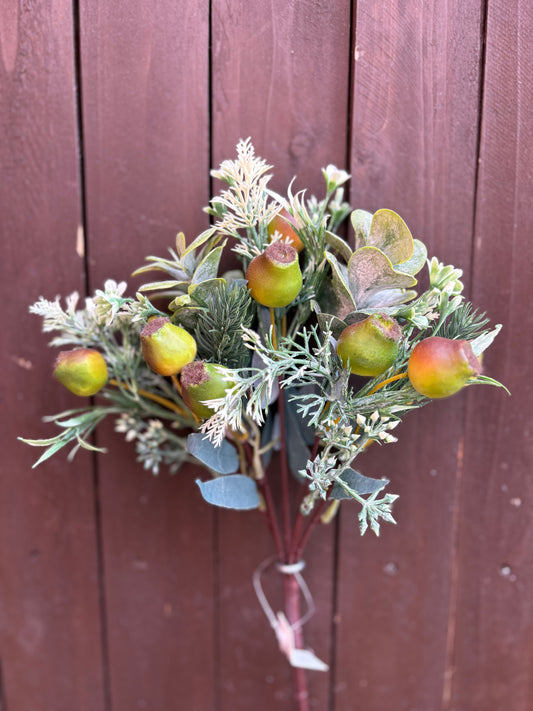 36CM LARGE GREEN ROSEHIP MIX FOLIAGE