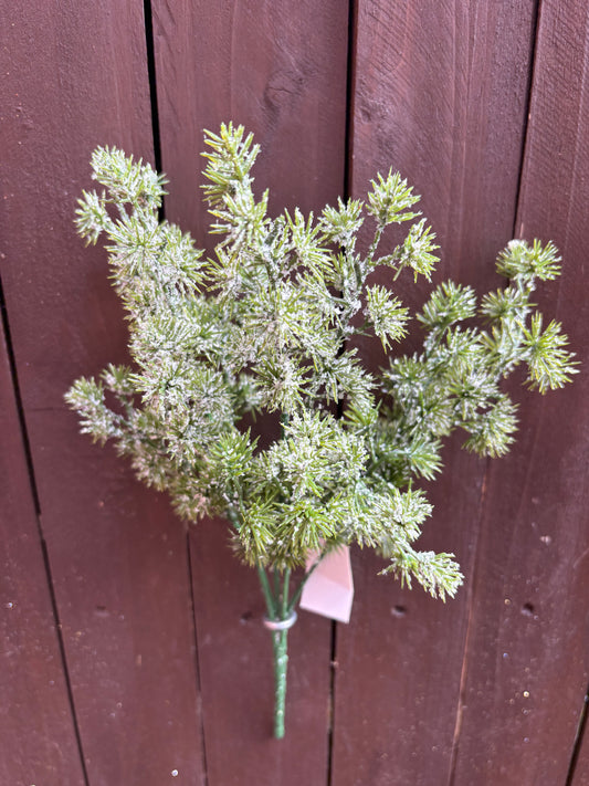 33cm FROSTED FILLER BUSH GREEN