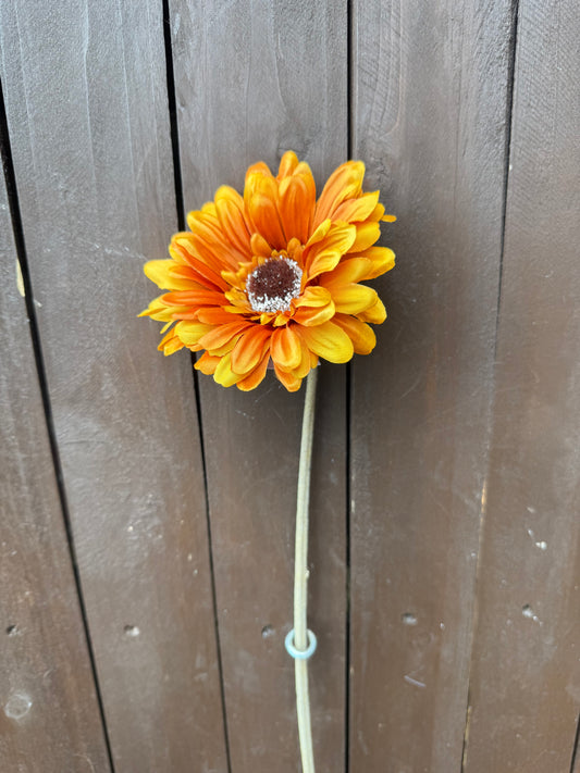 53cm SINGLE GERBERA ORANGE
