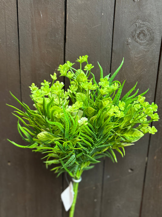 MINI FLOWER FOLIAGE & FERN GREEN