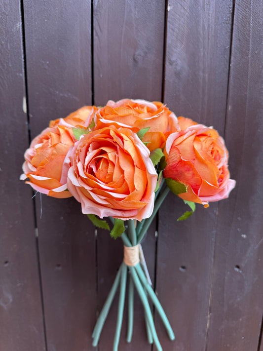 30cm CRUNCH ROSE BUNDLE ORANGE