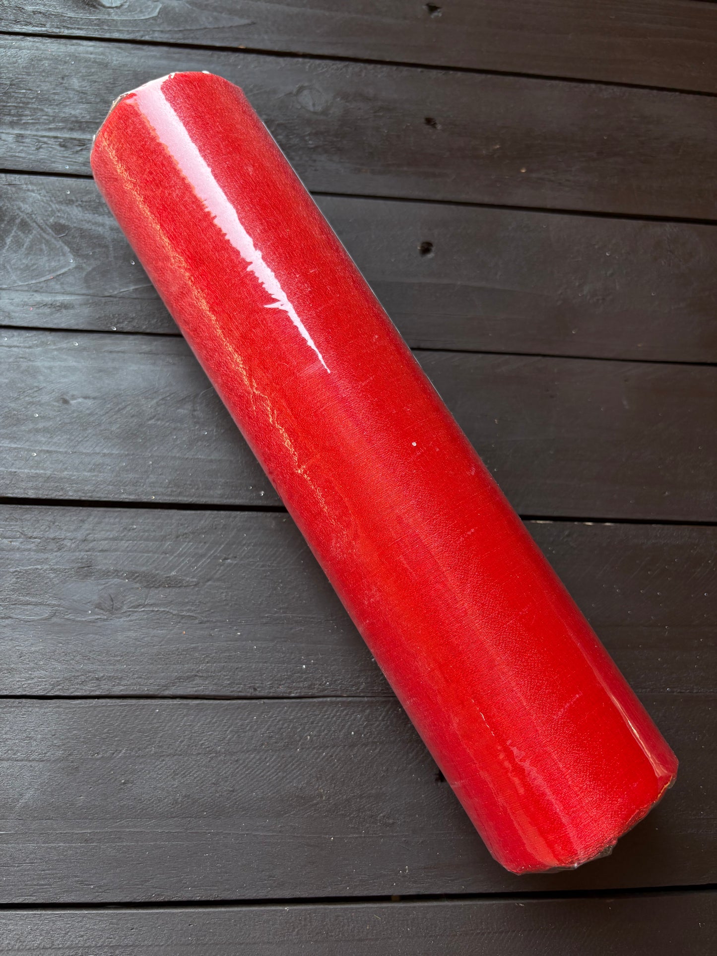 CLEARANCE SHEER ORGANZA ROLL RED