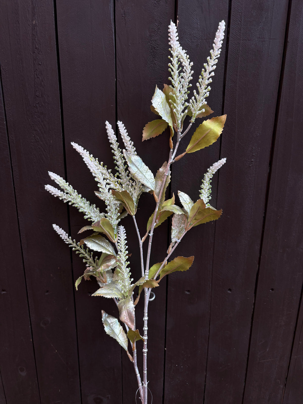93cm SPARKLE ASTILBE FOLIAGE STEM WHITE/GREEN