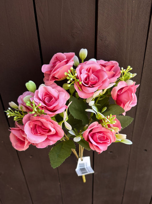10 HEAD MINI ROSE BUNCH CORAL