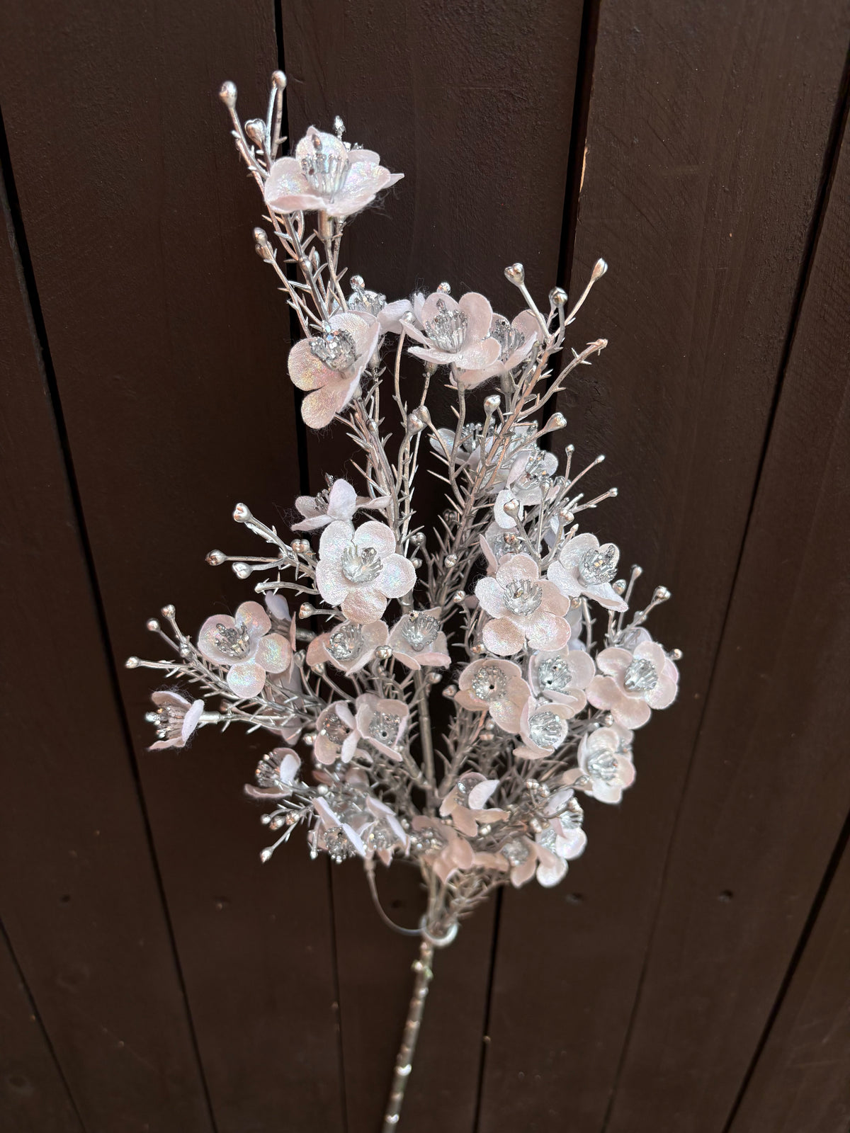 62cm SPARKLE SHIMMER STEM SILVER