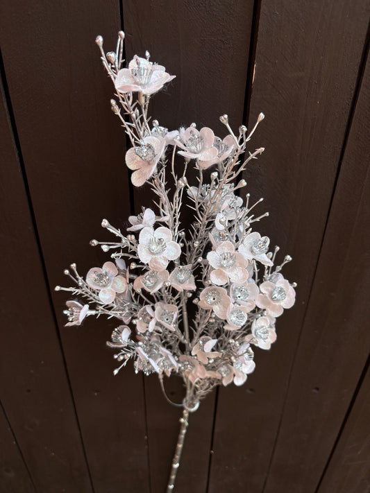 62cm SPARKLE SHIMMER STEM SILVER
