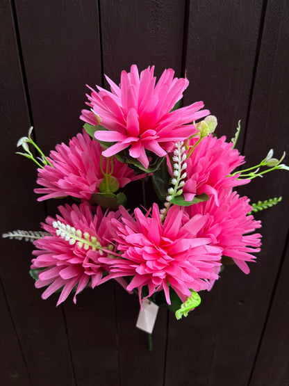 SPIKY 6 HEAD CHRYSANTHEMUM BUNDLE x 6pcs