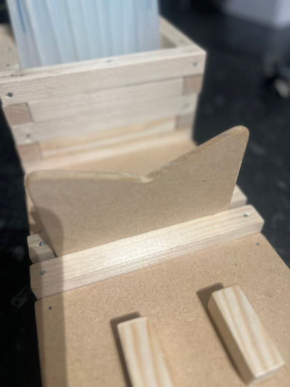 GLUE GUN / GLUE STICKS WOODEN HOLDER