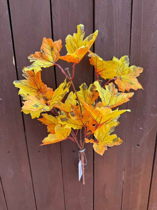 27CM AUTUMN LEAF BUNCH