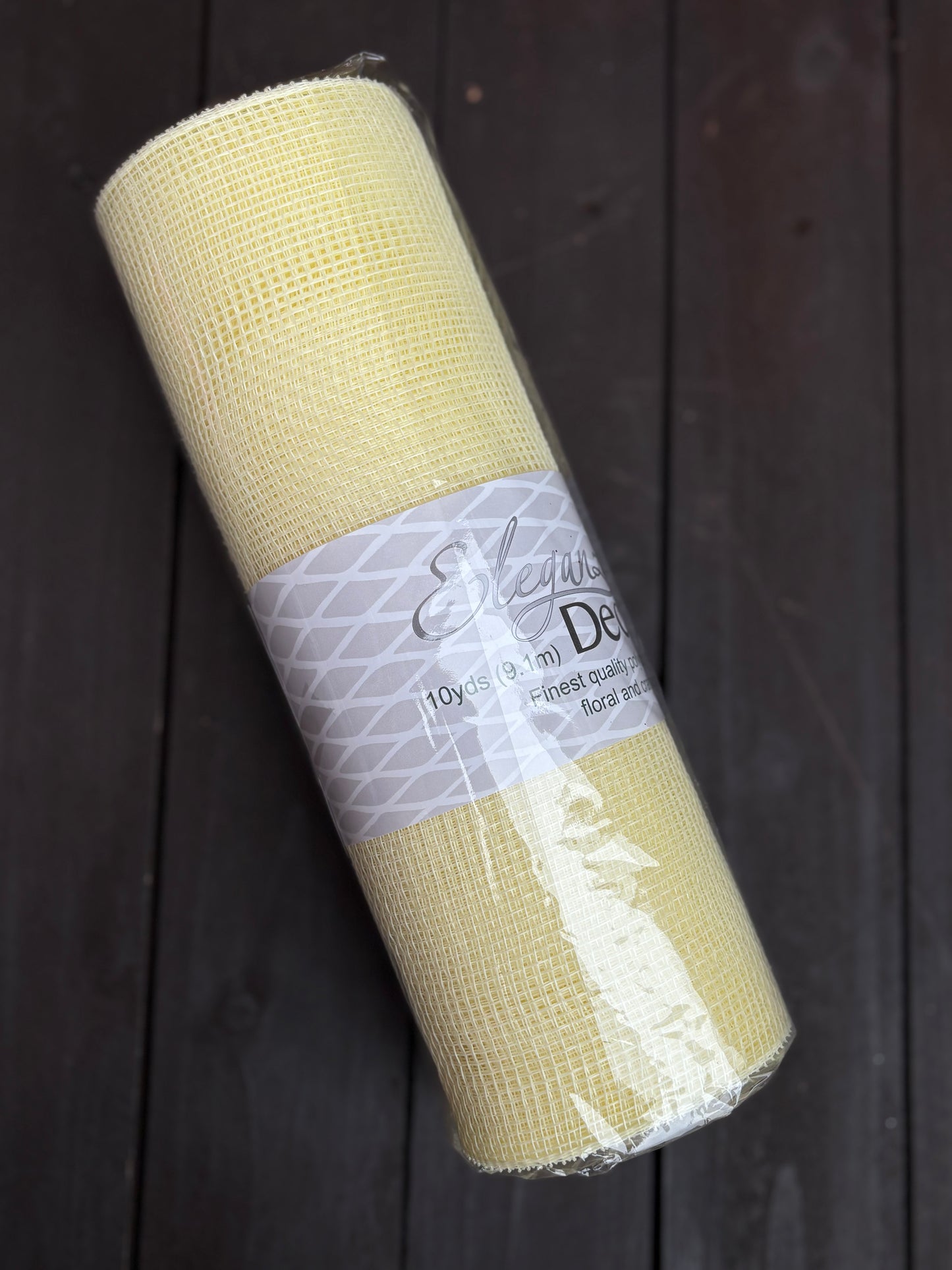 PLAIN DECOMESH IVORY 25cm x 9.1m (10 yards)