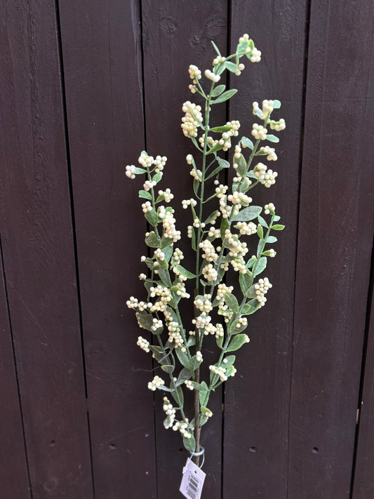 BUBBLE BERRY LEAF SPRAY IVORY/LEMON