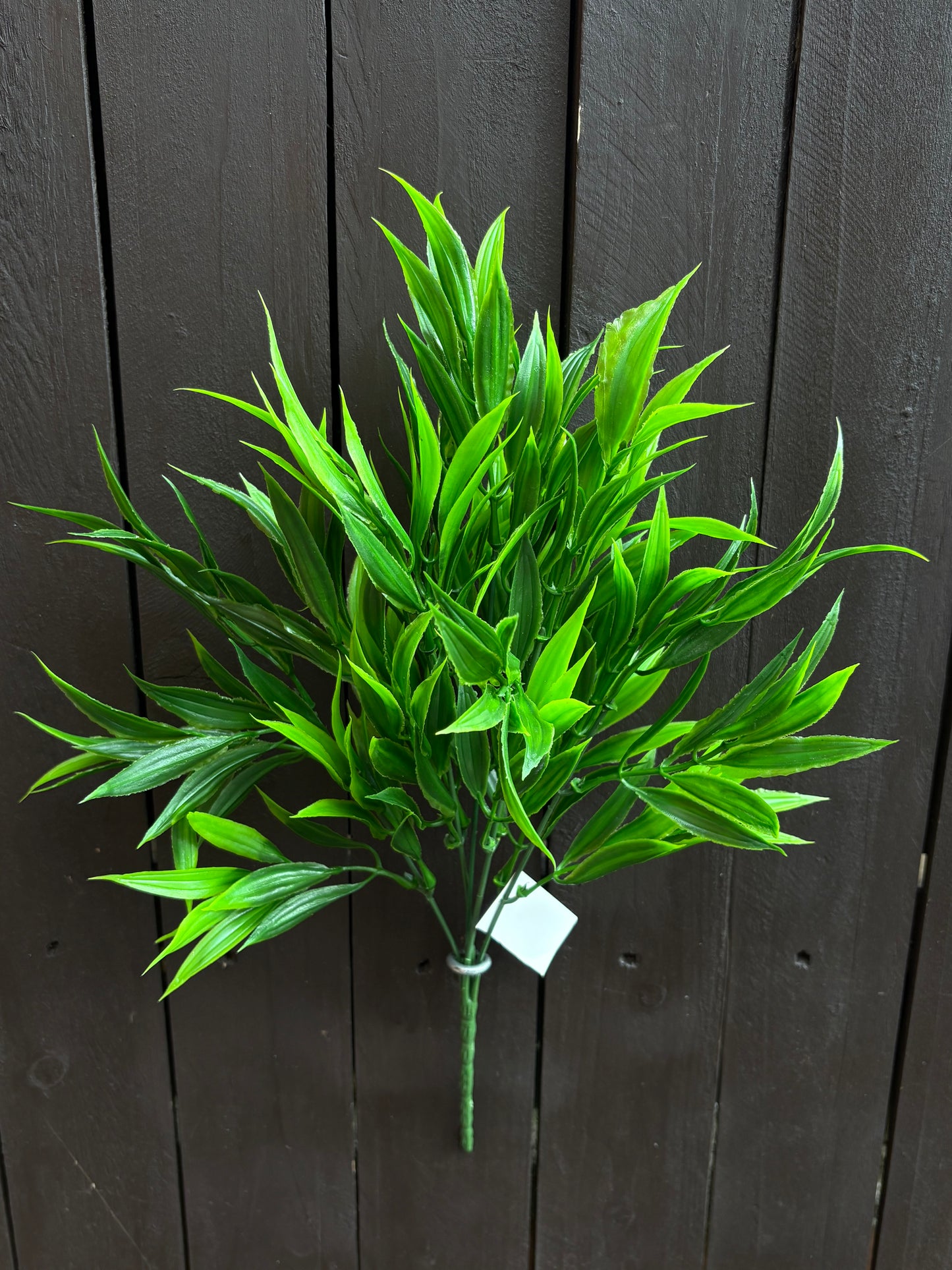 36cm PLASTIC WILD GRASS BUSH GREEN