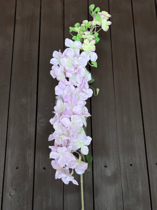 108cm LARGE TRAILING HYDRANGEA BRANCH LILAC