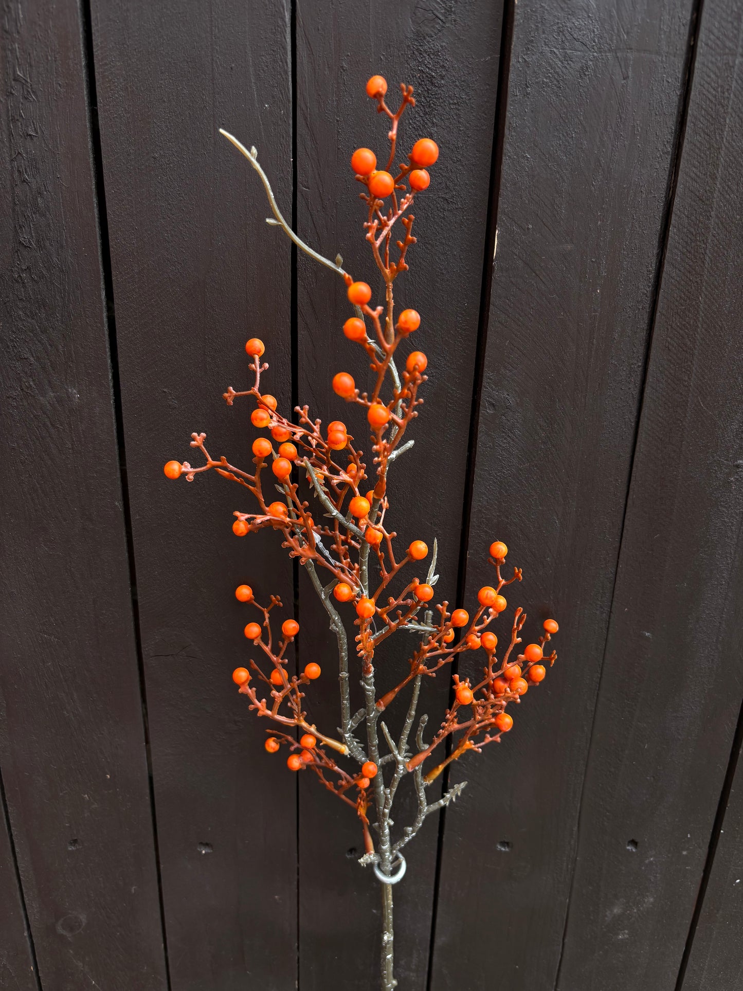 67cm SEASONAL MINI BUD BERRY STEM ORANGE