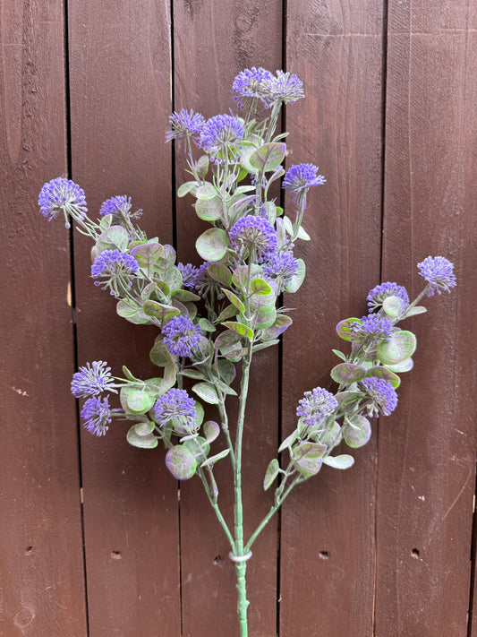 LONG STEM MINI GLOBE PURPLE