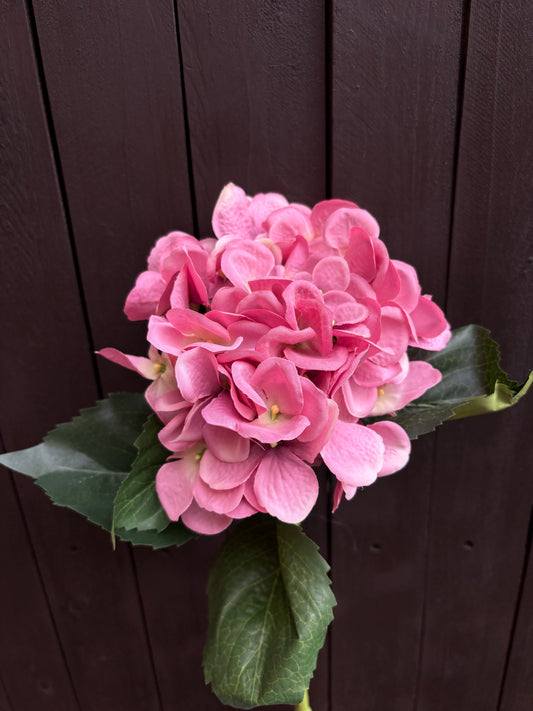 51cm CHLOE SINGLE LARGE HYDRANGEA VINTAGE PINK
