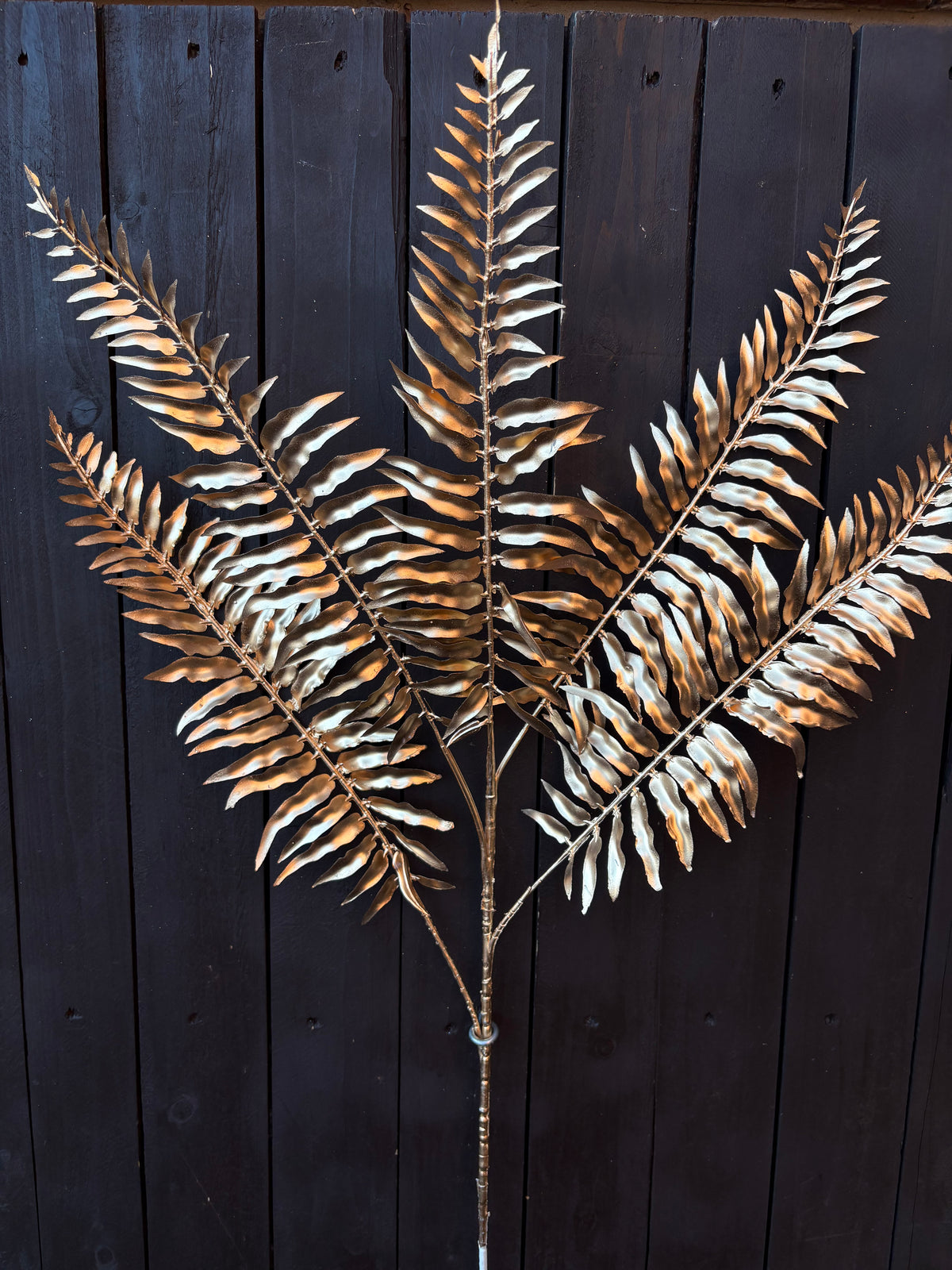 74cm METALLIC FERN STEM GOLD