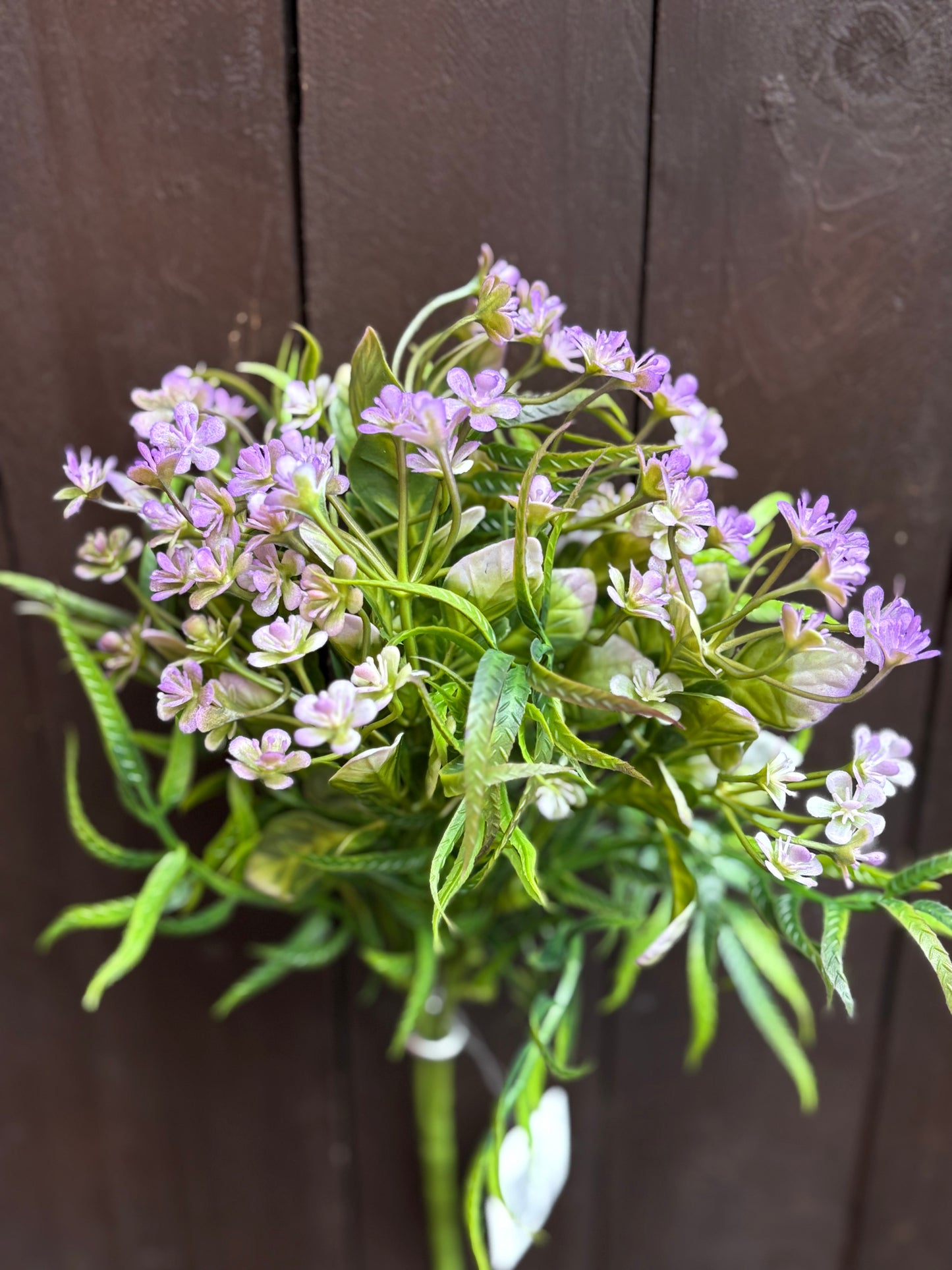 MINI FLOWER FOLIAGE & FERN PURPLE
