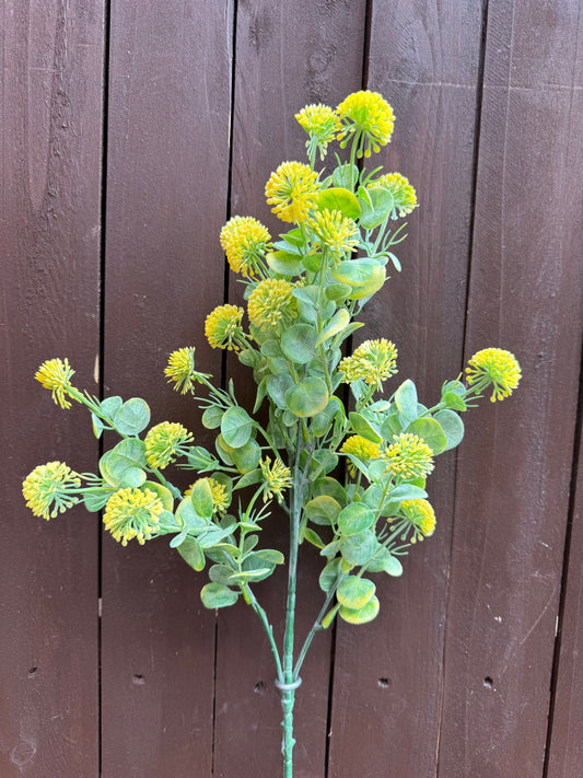 LONG STEM MINI GLOBE YELLOW