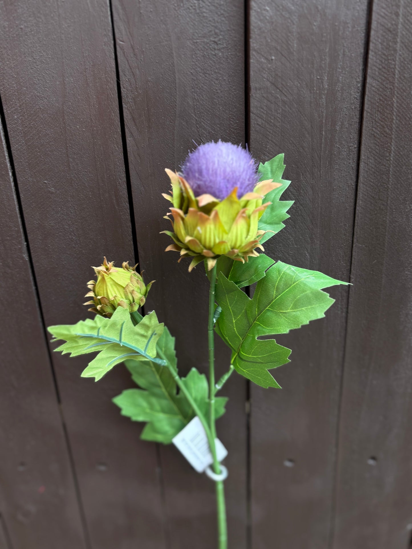 51cm GLOBE THISTLE SPRAY PURPLE