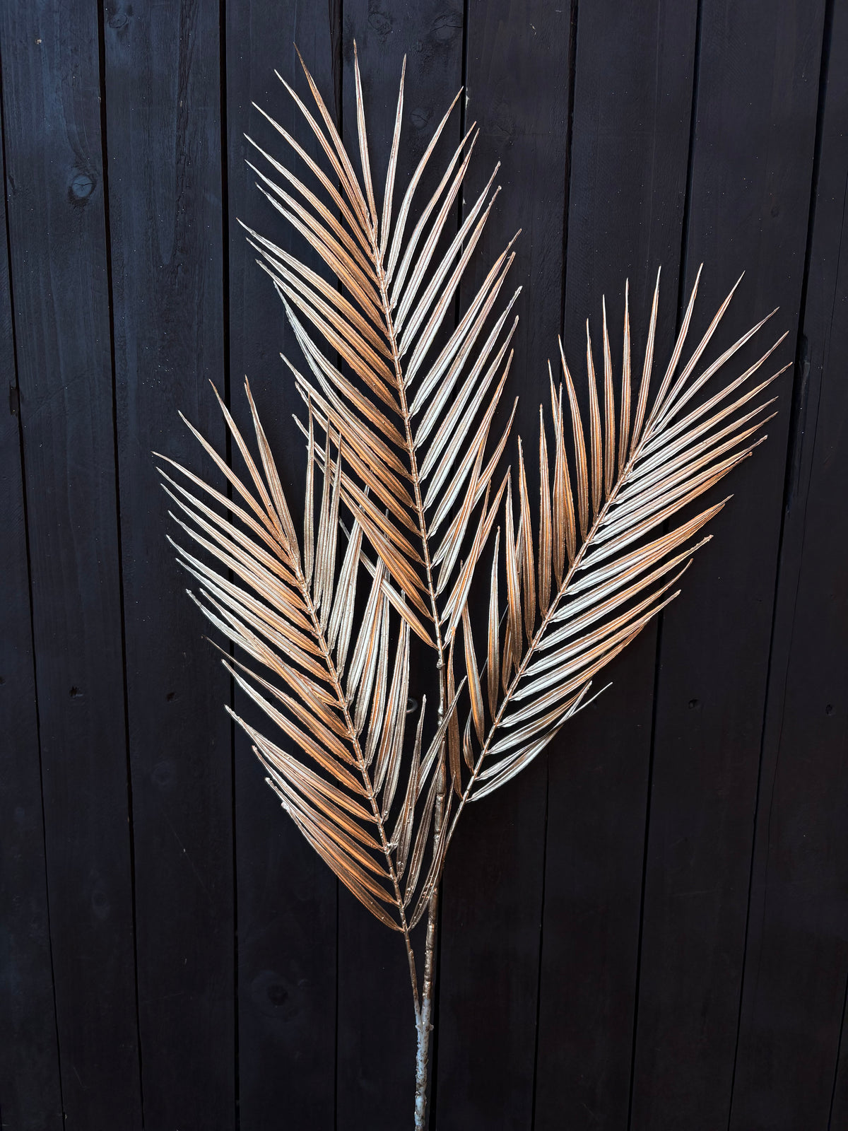 97cm METALLIC PALM STEM GOLD