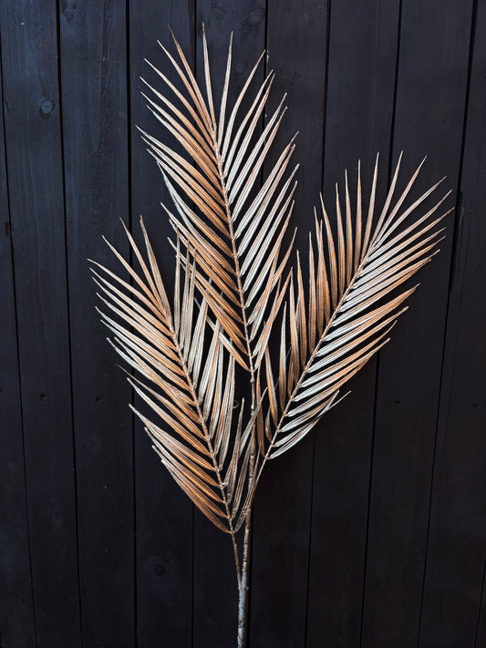 97cm METALLIC PALM STEM GOLD